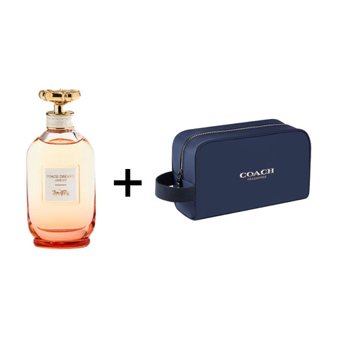 Coach Perfume Dreams Sunset EDP para Mujer + Gratis Cosmetiquera Mediana, Navy