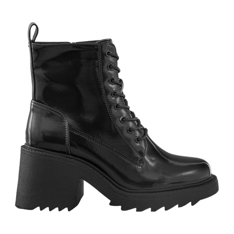 Coral Botas Midnight Black Pat, para Mujer