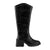 Coral Botas Altas Alexis Black Gloss, para Mujer