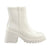 Coral Botines Polly White Off, para Mujer