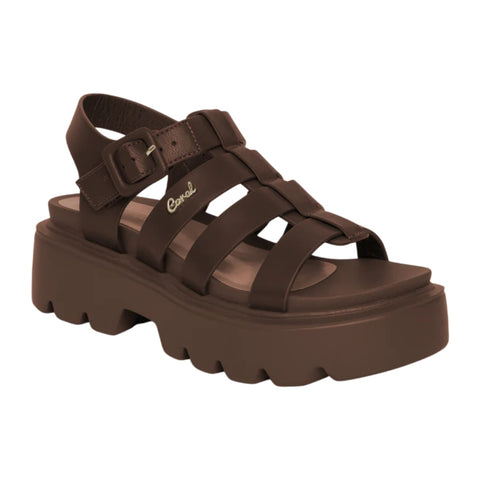 Coral Sandalias Casuales Cleopatra 4 para Mujer, Café