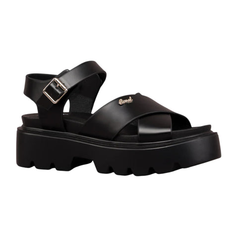 Coral Sandalias Casuales Edna 5 para Mujer, Negro