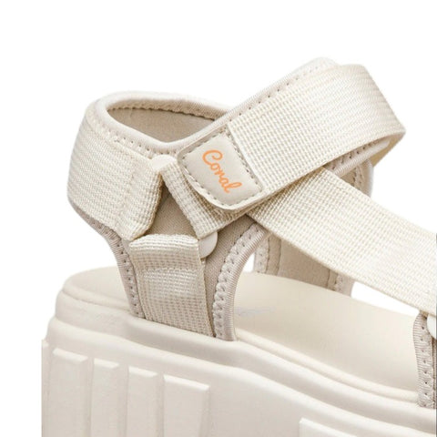 Coral Sandalias Casuales Percy 3 para Mujer, White Off