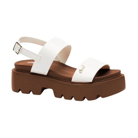 Coral Sandalias Casuales para Mujer Maggie 4, Blanco/Café