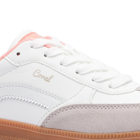 Coral Tenis Emporia White/Peach, para Mujer