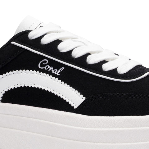 Coral Tenis Naoko Black/White, para Mujer