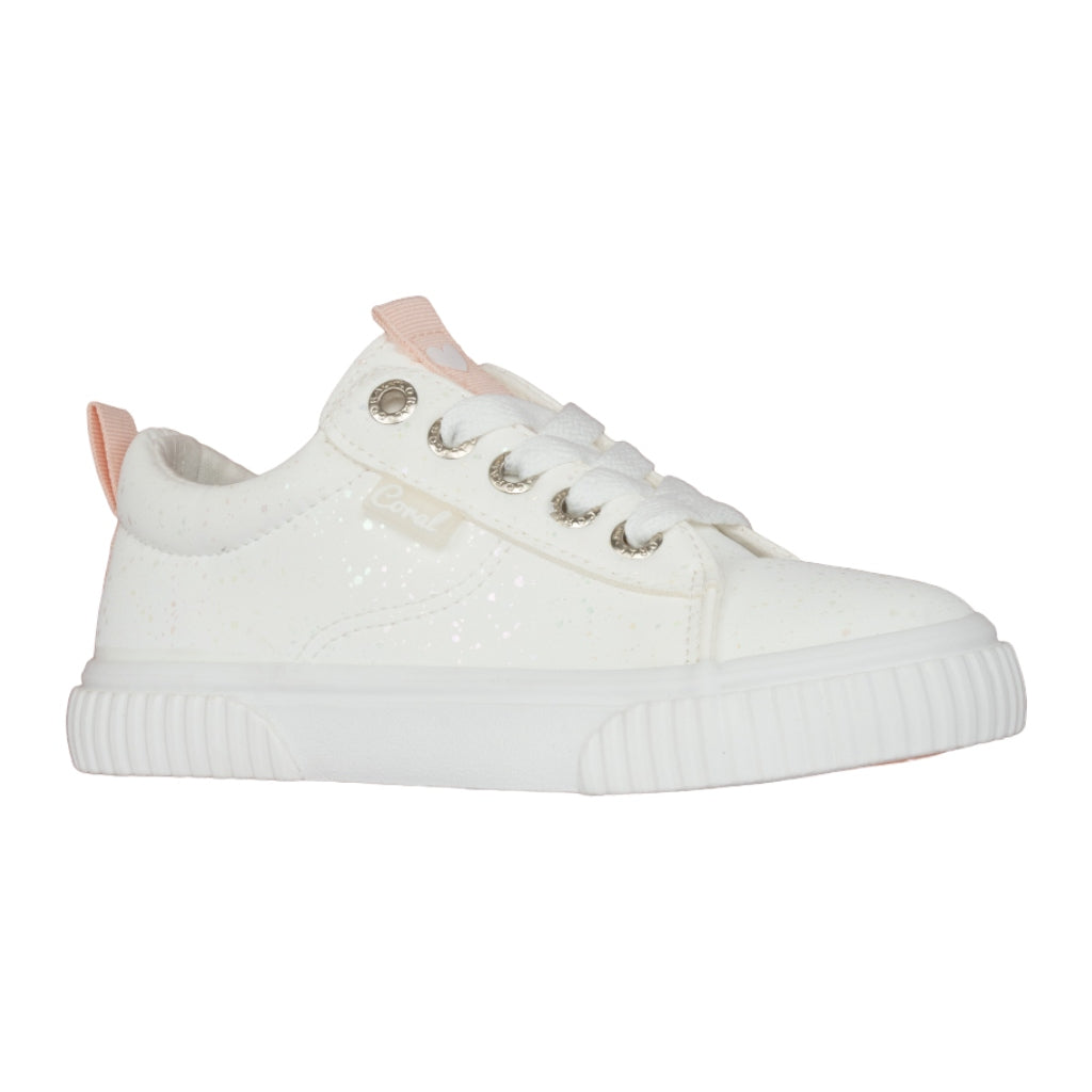 Coral Tenis Nicola White Pu, para Niña