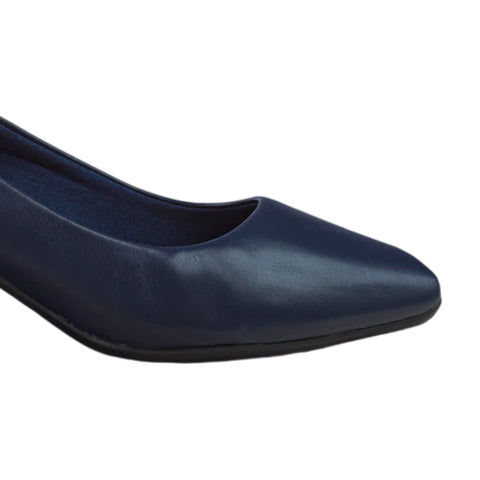 Natural Zapato de Tacón Cristine Navy, para Mujer