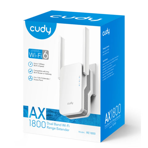 Cudy Amplificador para Router AX1800 Mesh, RE1800