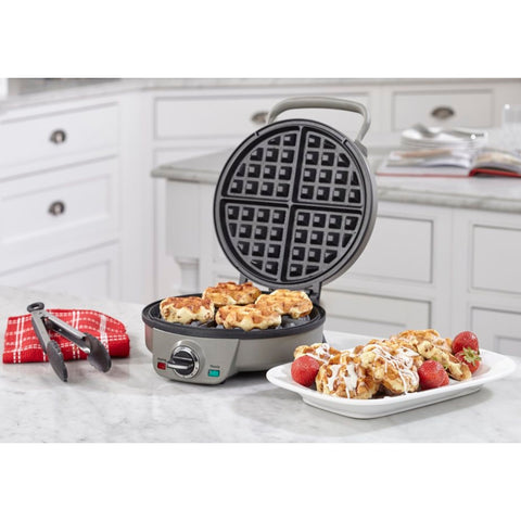 Cuisinart Wafflera Antiadherente de Cuatro Rebanadas, WAF-200P1