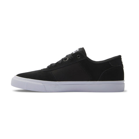 DC Shoes Tenis Tecnik Negro/Blanco, para Hombre