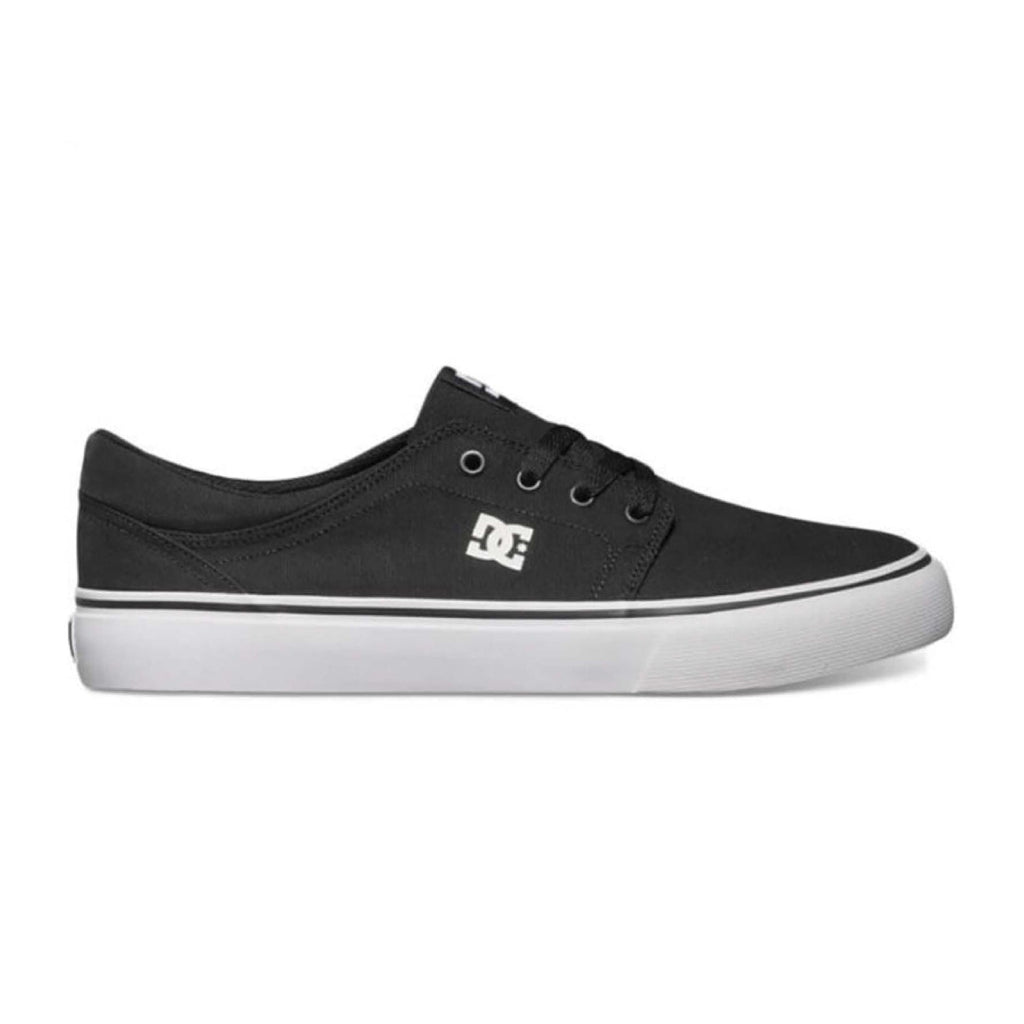 DC Shoes Tenis Trase TX Blanco/Negro, para Hombre