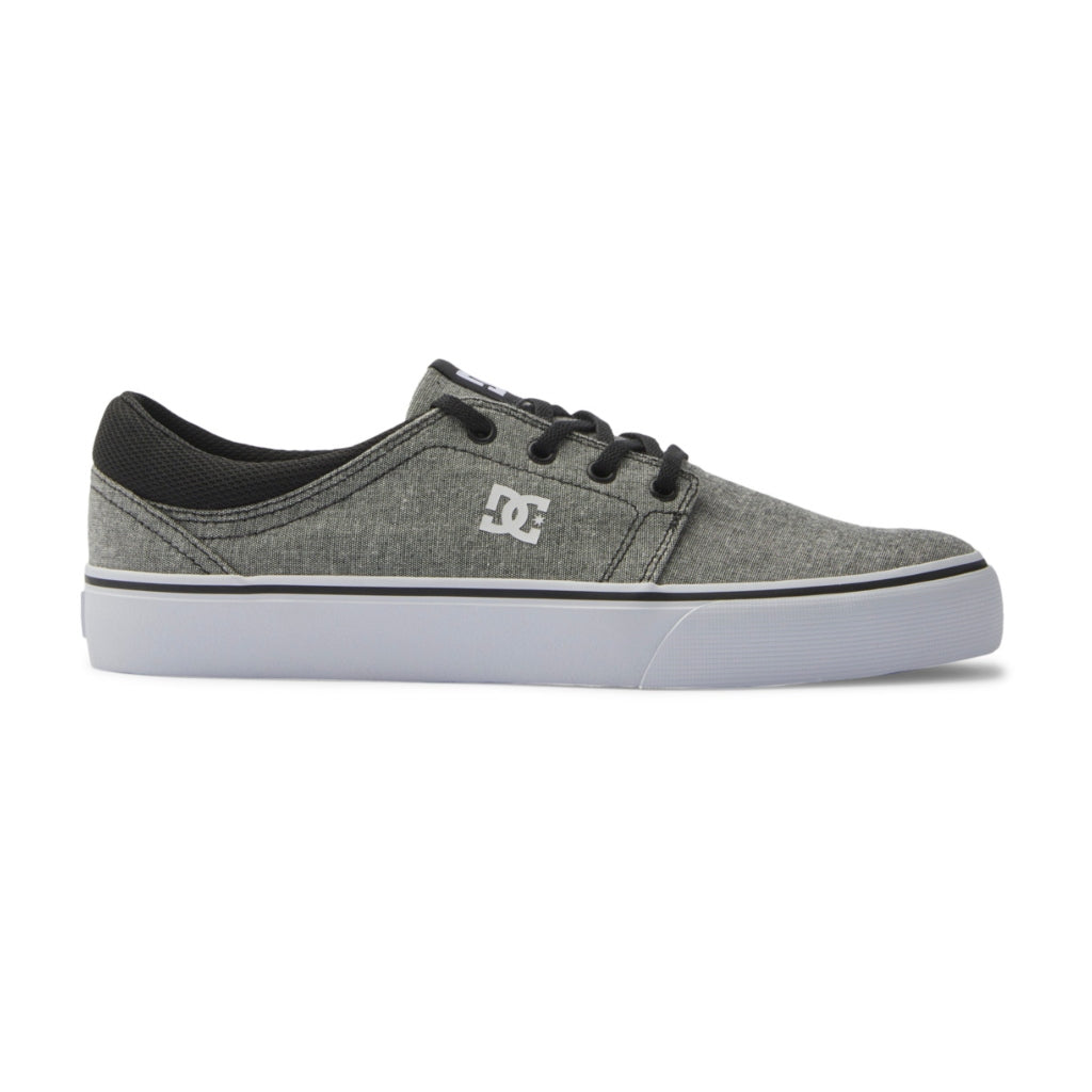 DC Shoes Tenis Trase  TX Gris/Blanco, para Hombre