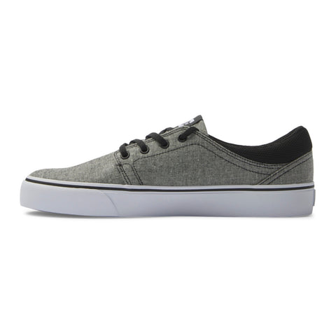 DC Shoes Tenis Trase  TX Gris/Blanco, para Hombre