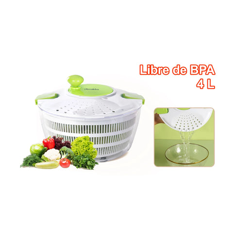 Decakila Escurridor de Vegetales de 4 Litros, KMTT088W