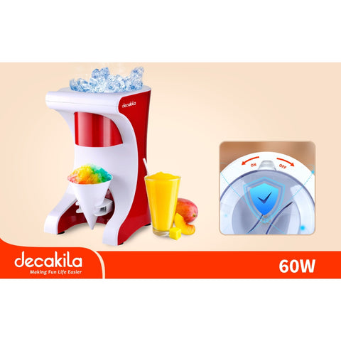 Decakila Máquina para Hacer Granizados 60W (KUJB040R)