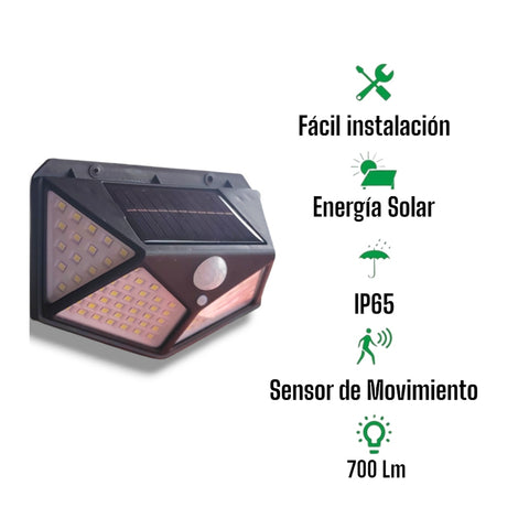 Delca Electric Lámpara Solar de Pared Smd 6500k