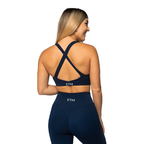 ETM Licra Deportiva para Mujer, Azul