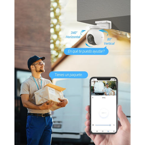 EZVIZ Cámara de Seguridad 4G Recargable para Exteriores, CS-EB8 (3MP,4GA)