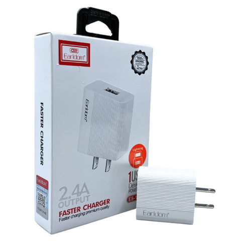 Earldom Cargador de Pared con Cable USB a Lightning (ES-161I)