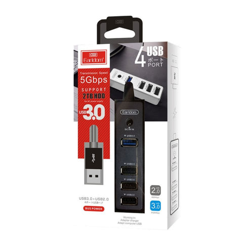 Earldom Hub USB Tipo A 3.0 4 en 1 (ET-HUB07)