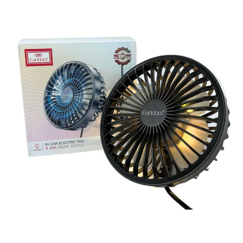 Earldom Ventilador USB para Carro F10