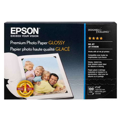 Epson Papel Fotográfico Brillante 4x6" 100 Hojas, S041727