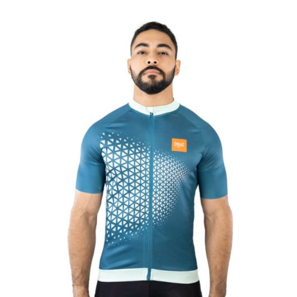 Everlast Camisa de Ciclismo CYC Azul, para Hombre