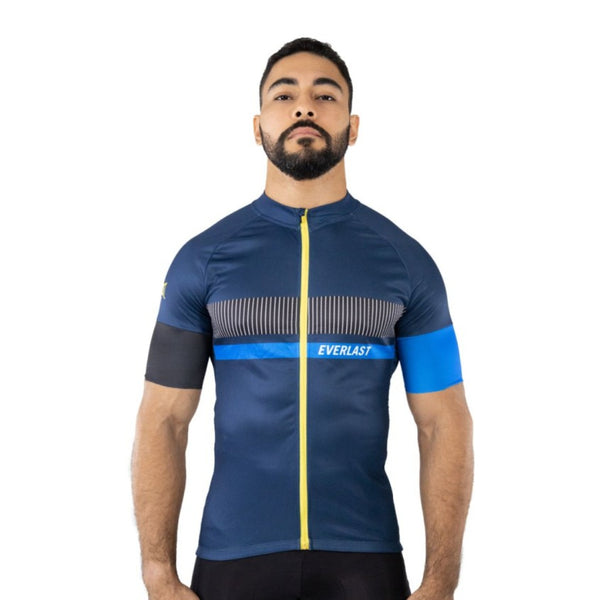 Everlast Camisa de Ciclismo CYC Navy, para Hombre