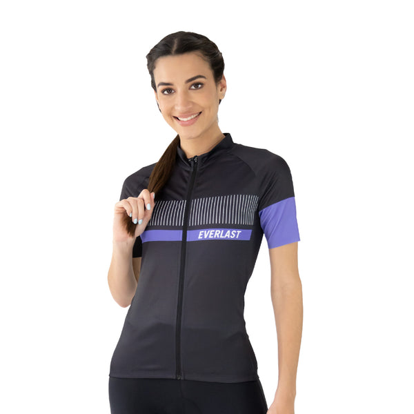 Everlast Camisa de Ciclismo CYC Negro, para Mujer