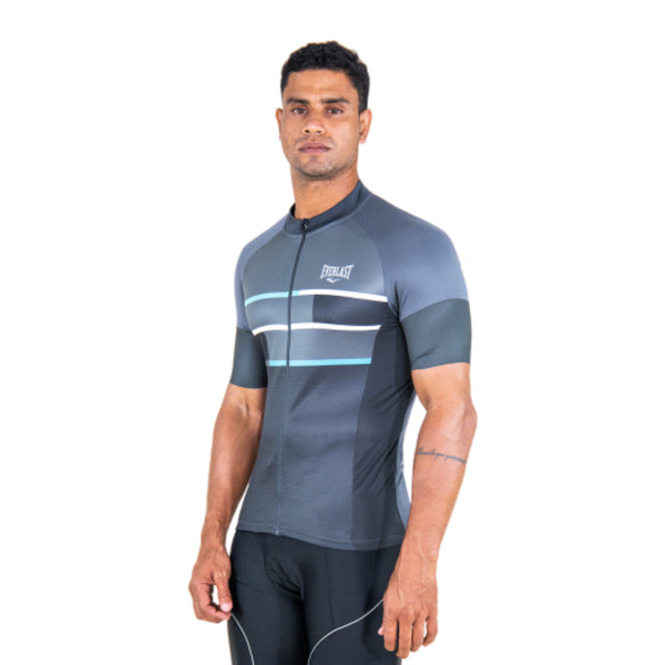 Everlast Camisa de Ciclismo Edge Negro/Azul, para Hombre