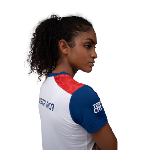 Everlast Camiseta Deportiva Comité Olímpico París 2024 Costa Rica Blanco, para Mujer