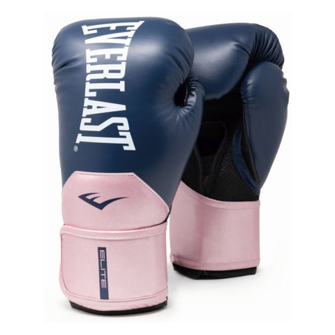 Everlast Guantes para Boxeo Elite 2, Navy/Rosa