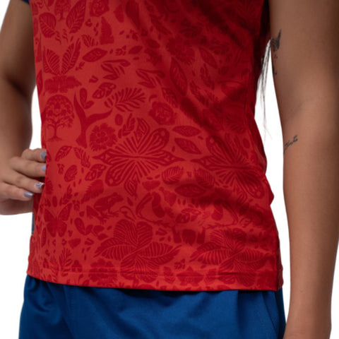 Everlast Camiseta Deportiva Comité Olímpico París 2024 Costa Rica Rojo, para Mujer