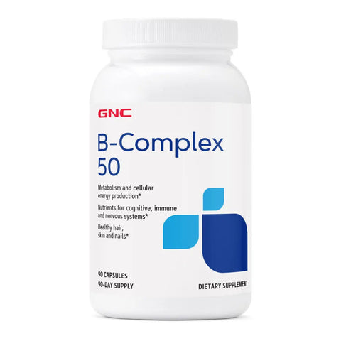 GNC Suplemento Alimenticio B-Complex 50mg, 90 Cápsulas