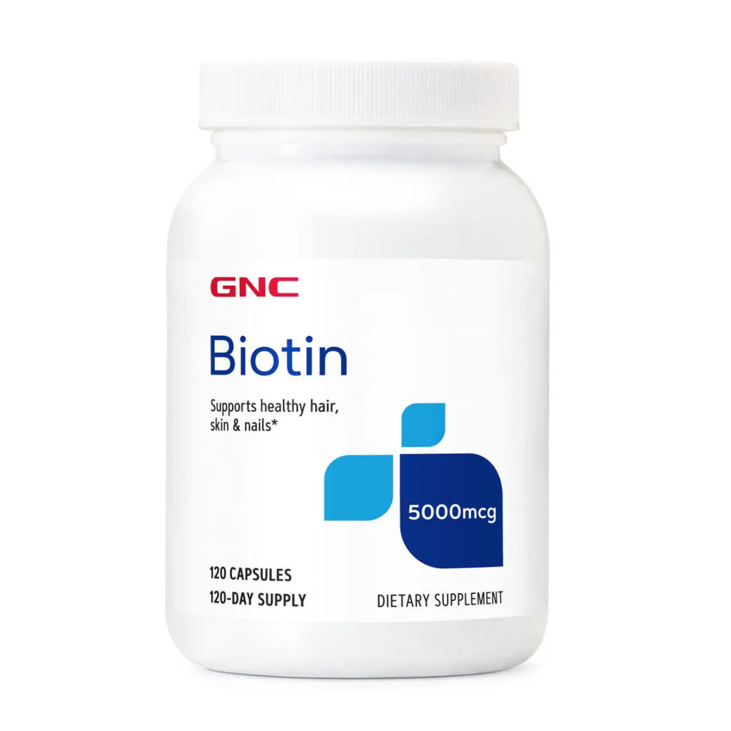 GNC Suplemento Alimenticio Biotina 5000mcg, 120 Cápsulas