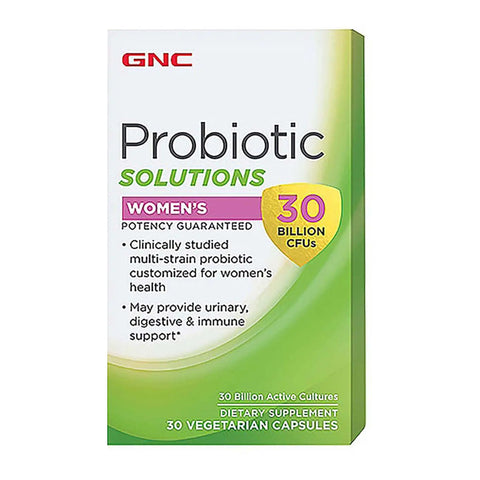 GNC Suplemento Alimenticio Soluciones Probióticas Women´s 30 Bill CFUs, 30 Cápsulas