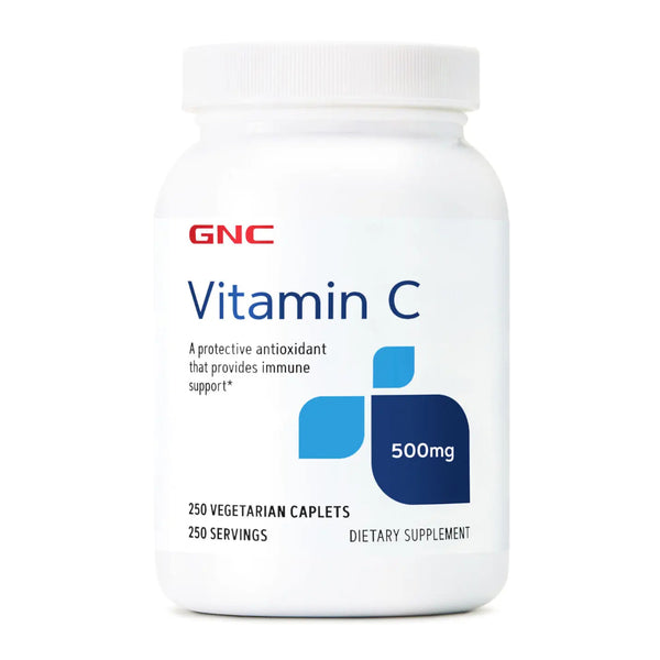 GNC Suplemento Alimenticio Vitamina C con Rose Hips 500mg, 250 Tabletas