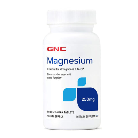 GNC Suplemento Alimenticio Magnesium 250mg, 90 Cápsulas