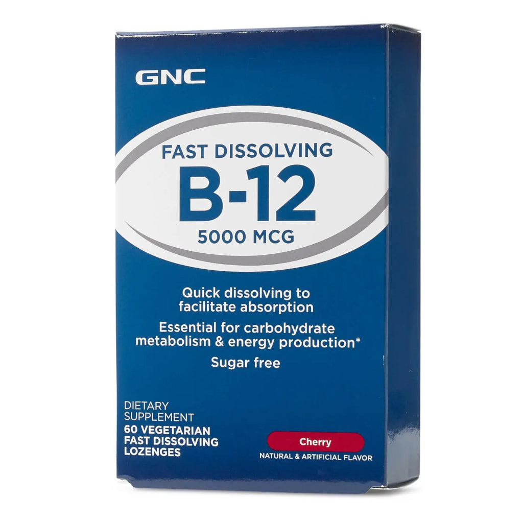 GNC Suplemento Alimenticio Vitamina B-12 5000mcg, 60 Tabletas