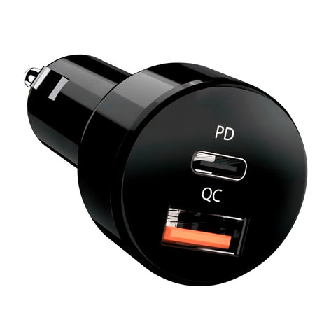 Genius Adaptador Dual USB para Carro PD-36AC-CAR 36W, 32590008400