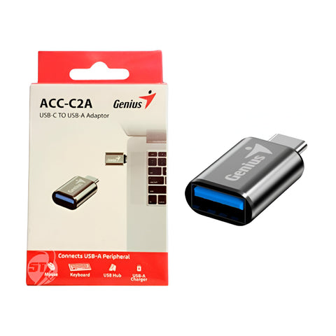 Genius Adaptador USB-C Macho a USB-A Hembra, 32590002400