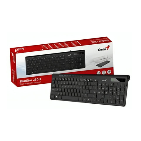 Genius Teclado Alámbrico Slimstar 230ii Español, 31310048401