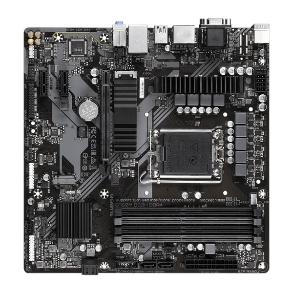 Gigabyte Tarjeta Madre Intel LGA1700, B760M DS3H DDR4