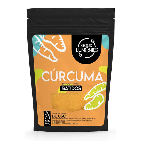 Good Lunchies Suplemento Alimenticio Batido de Cúrcuma Hepatoprotectora y Digestiva, 200 G