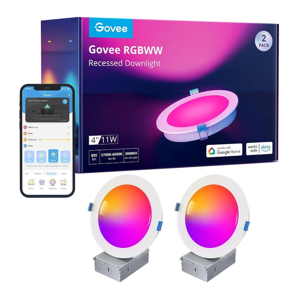 Govee Set Luces de Pared Inteligente LED 4