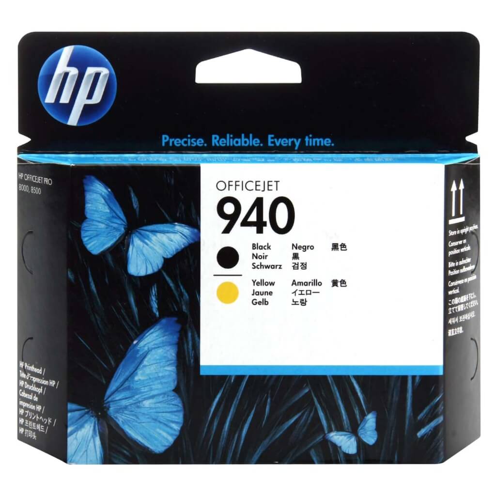 HP Cabezal de Tinta Negro y Amarillo #940, C4900A