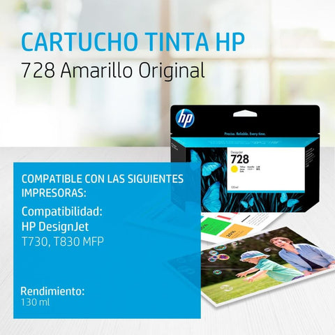 HP Cartucho de Tinta Original 728