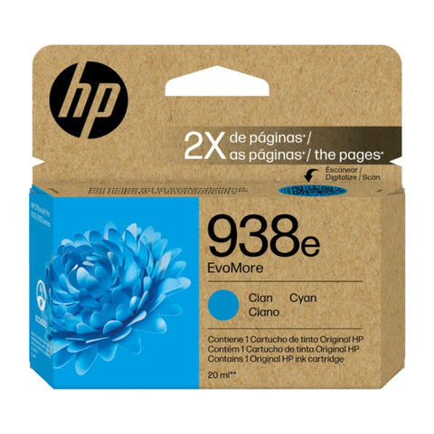 HP Cartucho de Tinta Original EvoMore 938e, 4S6Y