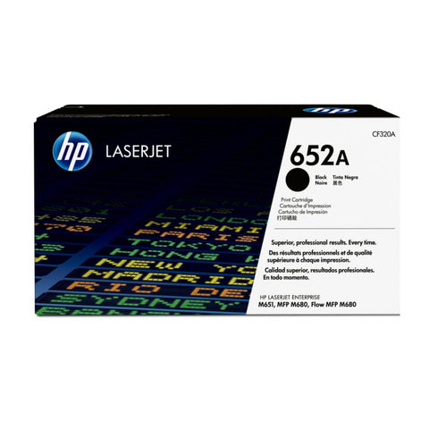 HP Tóner de Tinta Original Negro LaserJet 652A